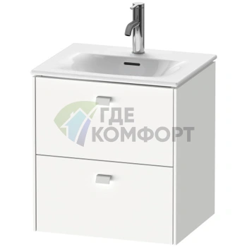 Тумба подвесная Duravit Brioso 234453 для раковины, 2 ящика, 555x520x419 мм, White High Gloss (BR430902222) - фото 1