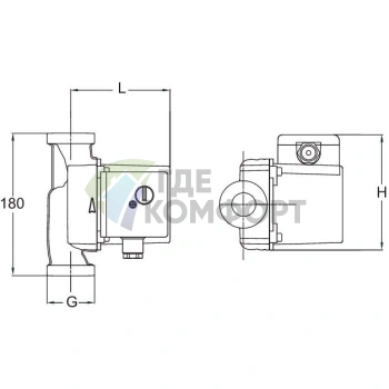 Циркуляционный насос Vortex HZ 601-DN 32 - фото 3