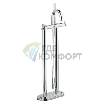 Напольный смеситель Grohe Atrio для ванной — дизайнерское решение - фото 1