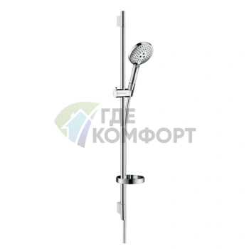Душевой набор HG Raindance Select S: 3 режима, EcoSmart, хром (26633000) - фото 1
