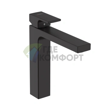Смеситель для раковины Hansgrohe Vernis Shape матовый черный (71591670) - фото 1