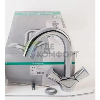 Стильный смеситель Hansgrohe Logis 71222000 для вашей раковины - фото 2