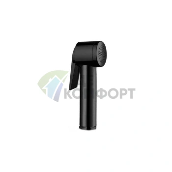 Гигиеническая лейка BOSSINI PALOMA FLAT из черного матового ABS (B00462.073) - фото 1