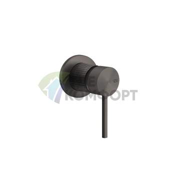 Встраиваемый смеситель GESSI 316 Brushed Black Metal PVD для одного источника воды (54219#707) - фото 1