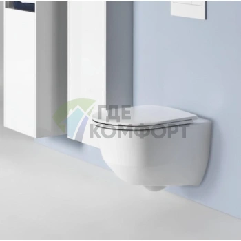 Сиденье для унитаза Laufen Pro Slim быстросъемное с системой Softclose, белое/микролифт (8.9896.6.000.000.1) - фото 1