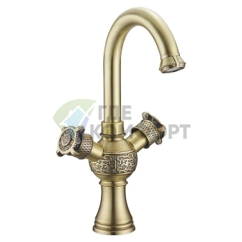 Смеситель Zorg Antic A 2007U-BR для раковины в стильной бронзе