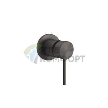 Встраиваемый смеситель GESSI 316, 1/2, матовый черный (54019#707) - фото 1