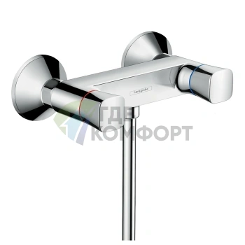 Смеситель для душа Hansgrohe Logis настенный с 2 ручками, хром (71263000) - фото 1