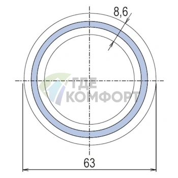 Труба PP-RCT стекловолокно WAVIN Ekoplastik Fiber Basalt Plus 63x8-6 - фото 3