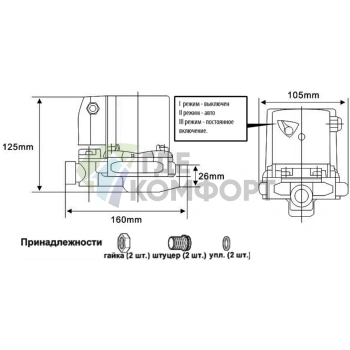 Циркуляционный повысительный насос Беламос BRS 15-90A - фото 4