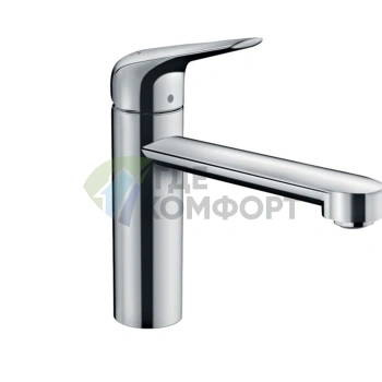 Кухонный смеситель Hansgrohe Focus M42: хром, однорычажный, с поворотным изливом (71806000) - фото 1