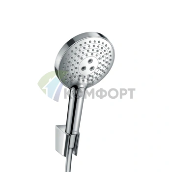 Душевой набор HG Raindance Select E: ручной душ 120 с режимами 3jet Rain, RainAir, Whirl, хром (26721000) - фото 1