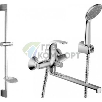 Современный комплект сантехники Bravat Fit F00416C для вашей ванной комнаты - фото 1