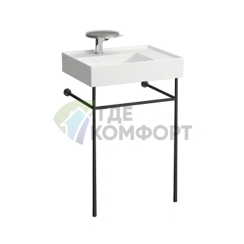 Консоль для раковины Laufen Kartell 810334/5, 53,5x44x79 см, черный матовый (3.8533.5.450.000.1) - фото 1