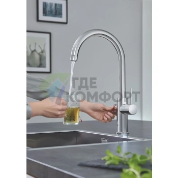 Смеситель Grohe Red II Duo для кухни с функцией мгновенного нагрева воды - фото 2