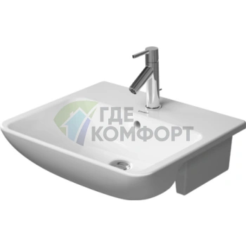 Раковина Duravit ME by Starck для встраивания в столешницу 550x455 мм, белая (378550030) - фото 1