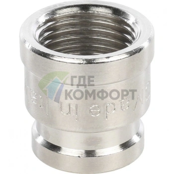 Муфта STOUT ВВ 1/2 x 3/8 никелированная - фото 2