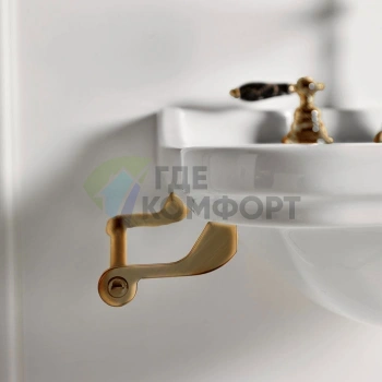 Боковой полотенцедержатель Kerasan Waldorf для раковины 40 см, бронза (740893br) - фото 2