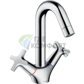 Комплект для ванной Hansgrohe Logis Classic: смеситель для ванны с душем, смеситель для раковины и душевая стойка - фото 4