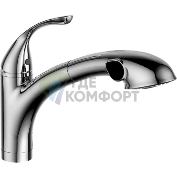Смеситель для кухни Lemark Intense LM5650C с выдвижным изливом — стиль и гигиена для вашей мойки