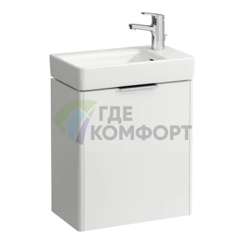 База для мини-раковины Laufen Base 815954 с ящиком и органайзером, белая матовая (4.0210.2.110.260.1) - фото 1