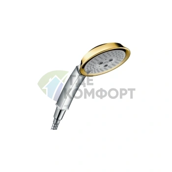 Ручной душ Raindance Classic 3jet с технологией RainAir, Whirl и BalanceAir (хром/золото) (28548090) - фото 1