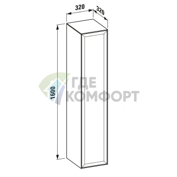 Подвесная колонна Laufen New Classic 330х330х1600 мм белая глянцевая (4.0606.1.085.631.1) - фото 2