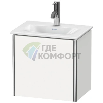 Тумба подвесная Duravit XSquare 073345 White High Gloss 397x430x308мм (XS4220R2222) - фото 1