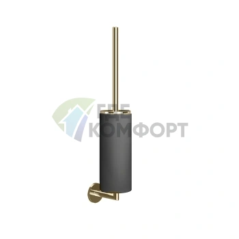 Настенный ёршик для унитаза Gessi Tondo: черный / Finox Brushed Nickel (63620#149) - фото 1