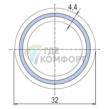 Труба PP-RCT стекловолокно WAVIN Ekoplastik Fiber Basalt Plus 32x4-4 - фото 3
