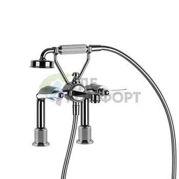 Смеситель для ванны GESSI VENTI20 с ручным душем, двухвентильный, хром (65115#031) - фото 1