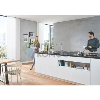 Кухонный смеситель Grohe Red II Mono 30080001 с проточным водонагревателем - фото 3