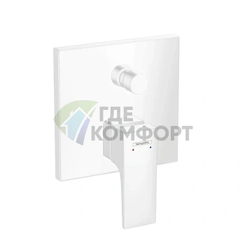 Смеситель для ванны Hansgrohe Metropol белый матовый: интеллектуальный дизайн со встроенной защитой (32546700) - фото 1