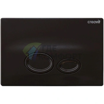 Кнопка смыва Creavit Drop GP2002.02: глянцевая черная