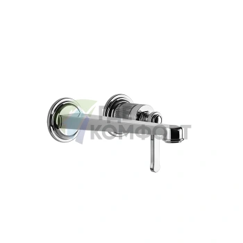 Настенный однорычажный смеситель GESSI VENTI20 для раковины с изливом 201 мм, хром (65089#031) - фото 1