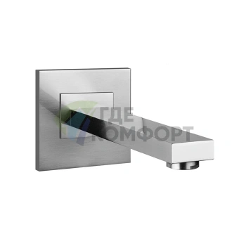 Настенный излив для ванны Gessi Rettangolo с возможностью выбора длины (хром) (20121#031) - фото 1