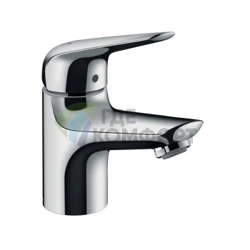 Смеситель для раковины Hansgrohe Novus 70 см, хром (без донного клапана) (71021000) - фото 1