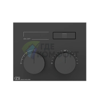 Термостат для душа Gessi Hi-Fi Black Metal Brushed PVD — 1 источник (63002#707) - фото 1