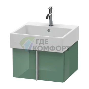 База под раковину Duravit Vero Air 298x484x431 мм с выдвижным ящиком, цвет нефрит глянцевый (VA612400303) - фото 1