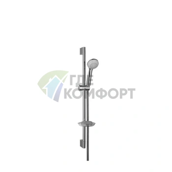 Душевой набор HG Crometta 85 Vario: штанга 65 см, ручной душ, хром (27764000) - фото 1
