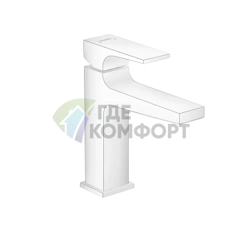 Смеситель для раковины Hansgrohe Metropol 110 белый матовый с донным клапаном (32507700) - фото 1