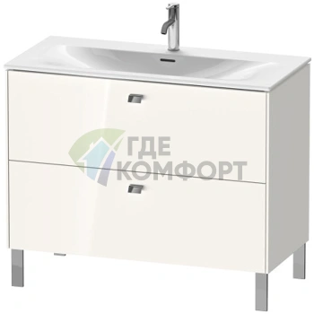 Тумба напольная под раковину Duravit Brioso 234410 White High Gloss (BR451302222) - фото 1