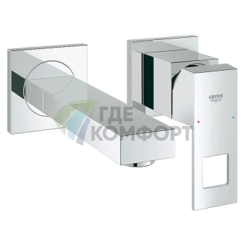 Смеситель Grohe Eurocube 19895000 для раковины с кубическим дизайном и технологией SilkMove - фото 1