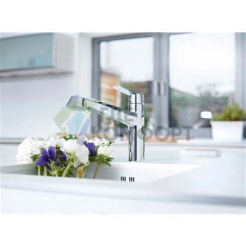 Смеситель Grohe Eurodisc Cosmopolitan для кухни: однорычажный, стильный, практичный - фото 2