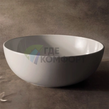 Раковина-чаша GLOBO T-Edge на столешницу, 45x16 см, белая, без отверстия под смеситель (B6T45.BI)