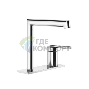 Смеситель для раковины Gessi Ingranaggio без донного клапана с комплектом шлангов (63515#031) - фото 1