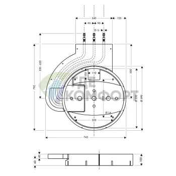 Смеситель для душа Hansgrohe Rainmaker скрытого монтажа (28412180) - фото 2