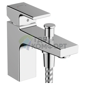 Смеситель для ванны Hansgrohe Vernis Shape Monotrou с переключателем расхода воды (71464000) - фото 1