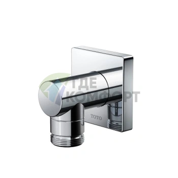 Подключение для шланга TOTO SHOWERS хром 54x49x54 мм (TBW02013R) - фото 1