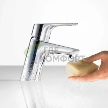 Смеситель для раковины Hansgrohe Focus с донным клапаном Push-Open, хром (31604000) - фото 1